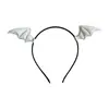 Set de Diadema y Pasador de Murciélago para Halloween Accesorios de Cuero de Pequeño Diablo Accesorios para Fiestas Festivas Accesorios para el Cabello
