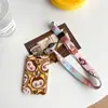 Cartoon Card Holder Estudante Easy Pull Buckle Bus Card Holder Multifuncional Subway Card Holder Telescópico Lanyard Keychain Rice Card Holder