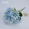 Flor de hortensia simulada 5 cabezas pintura al óleo hortensia boda hortensia hogar fotografía camino arco de entrada suministros de boda flores artificiales