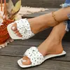 Novedad Verano 2026 Chanclas Planas de Lunares con Lazo para Mujer, Zapatos Casuales Versátiles Antideslizantes para Uso en Exteriores