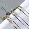 Suministros del Fabricante Cuerda para Collar Tejido Hecho a Mano DIY Multicolor Ágata Jade Cuerda para Suéter con Colgante de Cuerda Cordón