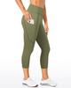Pantalones de yoga con bolsillos y solapa, elásticos, color piel, cintura alta de tres puntos, control de abdomen, realce de glúteos y deportivos con efecto "melocotón".