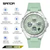 Popular Reloj Electrónico para Hombre Sanda Impermeable para Exteriores Tendencia de Moda Tecnología Negra Multifuncional Despertador para Hombre Reloj Cronógrafo