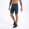 Mallas deportivas de alta elasticidad para hombre de comercio exterior europeo y americano, pantalones cortos de compresión para correr, shorts de entrenamiento de gimnasio de secado rápido