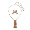 Collar geométrico original europeo y americano estilo metal con patrones cuadrados, cadena para clavícula exagerada personalizada transfronteriza, joyería simple y de alta gama