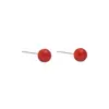 Pendientes de Ágata Roja de Moda Transfronteriza Europea y Americana, Aretes de Personalidad Nicho, Lujo Ligero, Estilo de Gama Alta, Pendientes de Año Nuevo para Mujer