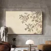 Estilo Wabi-sabi Sombra de Rama Pintura Decorativa para Sala de Estar Simple Luz y Sombra Pintura de Pared de Fondo para Sofá Estilo Chino Nuevo Pintura Colgante para Pasillo de Entrada