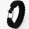 Pulseira de Paracord Salva-Vidas para Uso Externo Multifuncional Camping Paracord de Sete Fios Corda Trançada de Nylon Mosquetão Pulseira de Sobrevivência