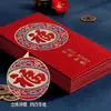 2025 Sobres Rojos al por Mayor Sobres de Dinero de la Suerte para Año Nuevo Papel Duro de Alta Calidad Papel Perlado Escarchado Sobres Rojos de Año Nuevo Boda Cien Mil Yuan