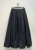 Falda Larga Casual Kaneko Estilo Japonés Primavera y Verano Simple Estilo Coreano de Cintura Alta Tridimensional Holgada Adelgazante para Mujer