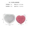 Vela Aromática de Corazón de Letra Molde de Yeso de Silicona DIY Día de San Valentín Corazón Jabón Hecho a Mano Mousse Molde para Pastel