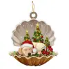 Europa y Estados Unidos decoración transfronteriza nuevo colgante para árbol de Navidad lindo colgante de concha de cachorro adornos regalos de Navidad para niños
