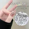 Fundo pontiagudo prata arte de unhas pequenos enfeites mini luxo zircônia corte marquise base branca transparente zircônia cúbica corte irregular diamante formato losango broca de unha