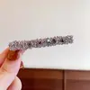 Pinza de Pato con Diamantes de Imitación para Extensiones de Cabello Clip Sencillo para el Cabello para Mujeres Pasador Coreano Clip para Flequillo Clip Lateral Clip Recto Tocado Nuevo Estilo