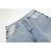 Calça masculina EIGHTISLAND estilo de rua americano moderna, jeans soltos azul gelo lavado, calça masculina longa NK719