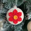 Adornos de bola de Navidad de flor de ganchillo terminada para productos nuevos transfronterizos, comercio exterior al por mayor, decoración del hogar, decoraciones de escritorio, regalos navideños