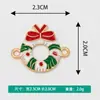 Joyería Hecha a Mano DIY Aleación Goteo de Aceite Serie Navideña Cascabeles Papá Noel Reno Colgante Accesorios Material Colgante