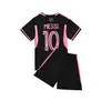 2425 Popular Mismo Estilo Conjunto de Uniforme de Fútbol No. 7 Ronaldo Mbappé No. 10 Camisetas de Verano Messi para Hombre y Mujer