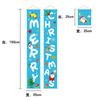 Decoraciones Navideñas Cortina de Puerta Navideña de Fieltro No Tejido Pórtico Diseño de Fiesta Dibujos Animados Papá Noel Bandera Colgante Coplas