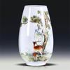 Jingdezhen, pequeño jarrón de cerámica, adornos florales para sala de estar, moderno y sencillo, decoraciones de flores secas para el hogar, botella de porcelana