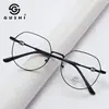 Armações de Óculos de Metal Novo Estilo, Armações de Óculos Lisas, Luz Azul Anti-Azul, Proteção Ocular, Lentes Lisas, Armações Grandes Simples Que Fazem o Rosto Parecer Menor, Atacado