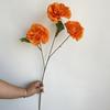 Simulación de 3 cabezas koi peonía flor peonía ceremonia de boda salón de bodas fila de flores arreglo floral arte floral decoración suave flor de seda