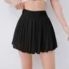 Conjunto de yoga transpirable de malla con cuello halter, sujetador deportivo a prueba de impactos para fitness y Pilates, falda de yoga de malla, conjunto de fitness para exteriores