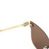 Gafas de Sol Retro Advanced Sense Montura Ovalada Gafas de Metal Gafas Anti-UV 139 90286