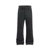 Calça de Terno de Alta Qualidade com Caimento Estilo Old Money para Homens, Nova Tendência de Outono Marca Calça Casual Básica Reta Solta
