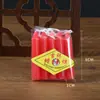 Pacote com 10 Velas de Iluminação para Apagão de Energia de Longa Duração Vermelhas e Brancas, Velas de Parafina Sem Fumaça para Jantar Romântico de Casamento