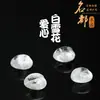Mingdu Cristal Natural Branco Floco de Neve Coração Fantasma em Forma de Acessórios Floco de Neve Branco Coração Fantasma em Forma de Contas Soltas Atacado