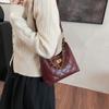 Bolsa Feminina Retro Nova Outono 2025 Transfronteiriça Bolsa de Braço com Corrente de Losango Bolsa Transversal Pequena Feminina Estilo Fragrância