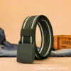 Cinturón de Lona para Hombre Hebilla Automática Casual Versátil Moda Cinturón Forrado Engrosado Nylon Traje de Trabajo Entrenamiento Militar Cinturón de Moda