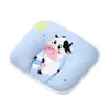 Almohada de Dibujos Animados para Bebé en Stock, Soporta la Forma de la Cabeza del Bebé, Almohada de Dibujos Animados de Algodón Transpirable para Recién Nacidos, Transpirable y Desmontable