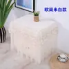 Funda para mesita de noche, a prueba de polvo, multiusos, funda para armario de dormitorio estilo europeo, antideslizante, alfombrilla cuadrada de encaje para arte de uñas, nuevo pequeño mantel