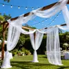 Envío Transfronterizo de Tul Blanco, Ligero, Translúcido y Suave Adecuado para Fiestas de Cumpleaños, Fondos de Boda y Otras Decoraciones
