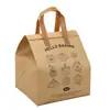 Bolsas isolantes personalizadas para bolos para assar, bolsas tote isolantes para bolo e chá de leite, sacolas de TNT para bolo com impressão de logotipo
