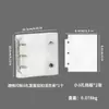 Almacenamiento de Uñas Fresco y Elegante con Doble Cremallera Seleccionado Cuidadosamente Libro Transparente de PVC para Colección de Uñas Álbum de Mini Almacenamiento Desmontable de Hojas Sueltas