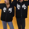 Sudadera con capucha al por mayor para otoño e invierno, transfronteriza, con estampado Y2K, forro polar, suéter grueso, sudadera, chaqueta con capucha