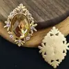 Nueva placa de flor de aleación hebilla de diamante zapatos ropa bolso joyería accesorios de aleación fabricantes de joyería diy vendiendo oro
