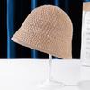 Verão chapéu de proteção solar feminino celebridade on-line ins estilo japonês e coreano bucket hat oco pescador bacia chapéu ao ar livre malha cobertura solar