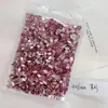 Polvo de Cristal Diamantes para Uñas de Fondo Plano Venta al por Mayor 1440 Rosa Flor de Cerezo Corazón Torcido Cubo de Azúcar Gota de Agua Diamantes para Uñas de Forma Especial