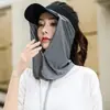 Chapéu Lenço com Proteção Solar e Cobertura para Pescoço, Máscara Facial de Proteção UV para o Verão, Acessório Mágico Anti-UV, Cachecol para Pescoço de Roupa Externa, Capa, Pequena Cobertura para Ombros