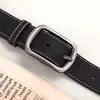 Cinturón para Mujer de Cuero PU Hebilla de Pin Simple Versátil Decorativo Estilo Coreano Casual Cinturón de Cuero Suave para Combinar con Falda Jeans