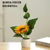 Plantas Verdes Simples Suculentas de Plástico em Vaso Ornamento para Sala de Estar Mesa de Jantar Flores Artificiais Decorações Ornamento Flores Biomórficas