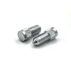 Tornillos Galvanizados de Cabeza Cilíndrica Moleteada, Tornillos Autorroscantes de Acero al Carbono con Rosca Recta, Tornillos de Cabeza de Bala con Punta Antideslizante, Pernos Personalizados