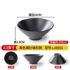 Louças de Melamina Tigelas Comerciais para Macarrão, Plástico Imitando Porcelana Preto Estilo Japonês Tigelas para Sopa de Macarrão de Arroz, Tigelas Grandes para Hot Pot Picante, Tigelas Especiais para Restaurantes de Macarrão