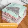 Dupla cor absorvente pano prato toalha bacia de limpeza pano cozinha antiaderente pano prato de pano de limpeza dupla camada espessa