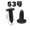 Cierre rápido de remache de púas con forma de árbol de Navidad universal Clip para coche Clip para revestimiento de maletero Clip para revestimiento de techo de plástico 2