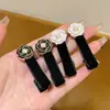 Pasador de Rosa de Terciopelo para Mujer, Pinza de Pato para Flequillo Lateral, Pasador Versátil para Flequillo de Niña, Accesorio de Cabello de Moda